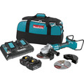 Cut Off Grinders | Makita XAG12PT1 18V X2 (36V) LXT Brushless Lithium-Ion 7 in. Cordless Paddle Switch Electric Brake Cut-Off/Angle Grinder Kit with 2 Batteries (5 Ah) image number 0