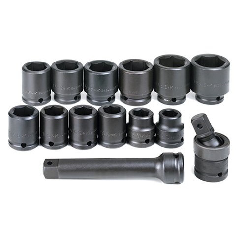  | SK Hand Tool 84414 14-Piece 3/4 in. Drive 6 Point Standard SAE Impact Socket Set image number 0