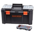 Tool Chests | Black & Decker BDST60096AEV 16 in. Toolbox with 10 Compartments Organizer image number 2
