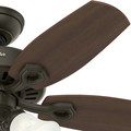Ceiling Fans | Hunter 52107 42 in. Builder Small Room New Bronze Ceiling Fan with LED image number 4