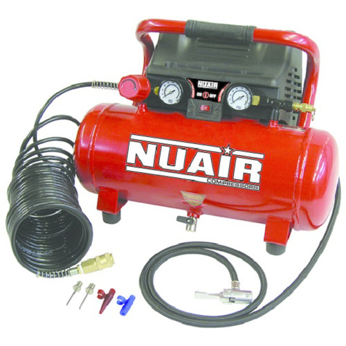 Portable Air Compressors | NuAir 2G110DP 2 Gallon 110 PSI Portable Air Compressor image number 0