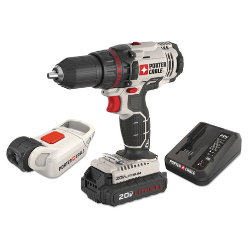 Drill Drivers | Factory Reconditioned Porter-Cable PCCK601LAR 20V MAX Lithium-Ion 2-Speed 1/2 in. Cordless Drill Driver Kit (1.5 Ah) image number 0