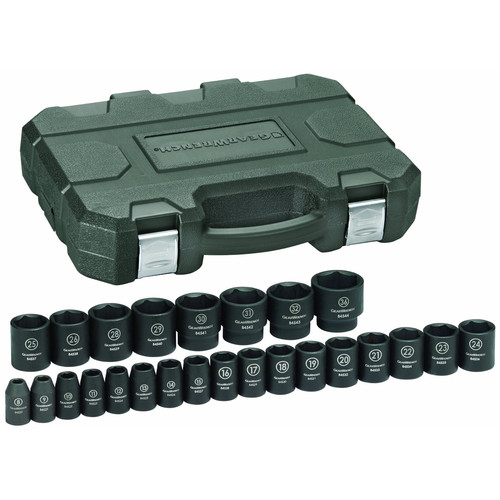 Sockets | GearWrench 84933N 25-Piece 1/2 in. Drive Metric Impact Socket Set image number 0