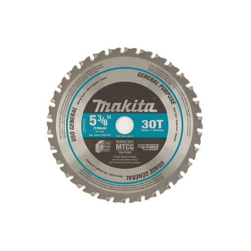 Blades | Makita A-95037 5-3/8 in. 30 Tooth Carbide-Tipped Metal Cutting Saw Blade image number 0