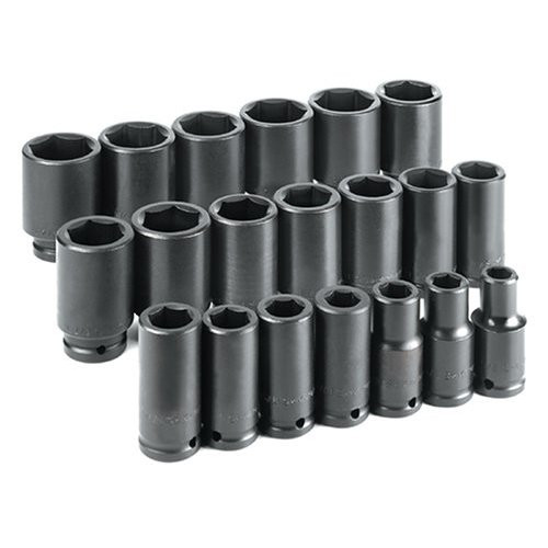 Sockets | SK Hand Tool 87920 20-Piece 3/4 in. Drive 6-Point Deep Fractional Impact Socket Set image number 0