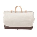 Cases and Bags | Klein Tools 5102-22 22 in. Heavy Duty Natural Canvas Tool Bag - White/Brown image number 2