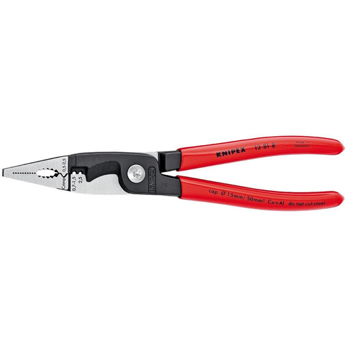 Pliers | Knipex 13818 8 in. Electrical Installation Pliers image number 0