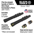 Pliers | Klein Tools M2017CSTA 9 in. Aggressive Knurl Slim-Head Ironworker's Pliers Comfort Grip image number 2