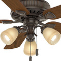 Ceiling Fans | Casablanca 54006 54 in. Ainsworth Gallery 3 Light Onyx Bengal Ceiling Fan with Light image number 6