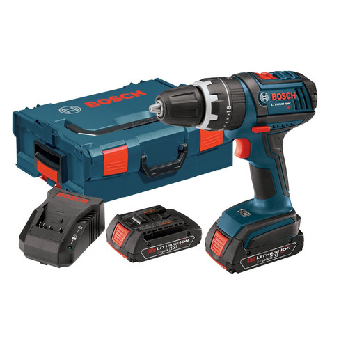 Hammer Drills | Bosch HDS181-02L 18V 1/2 in. Hammer Drill Driver Kit with L-Boxx-2 image number 0