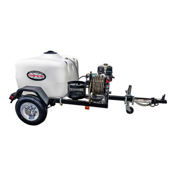 DOLLARS OFF | Simpson 95001 Trailer 3800 PSI 3.5 GPM Cold Water Mobile Washing System Powered by HONDA