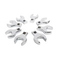 Crowfoot Wrenches | Sunex 9730 8-Piece 1/2 in. Drive Metric Jumbo Straight Crowfoot Wrench Set image number 1