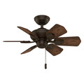 Ceiling Fans | Casablanca 59525 31 in. Traditional Wailea Brushed Cocoa Dark Walnut Outdoor Ceiling Fan image number 0