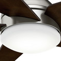 Ceiling Fans | Casablanca 59022 52 in. Contemporary Isotope Brushed Nickel Espresso Indoor Ceiling Fan image number 5