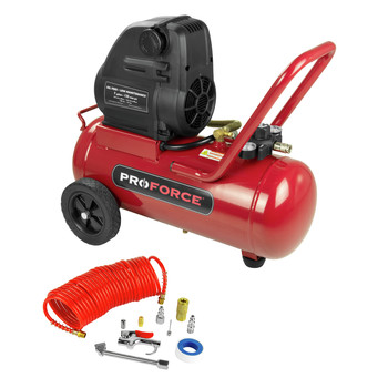  | ProForce VPF1580719 1.5 HP 7 Gallon Oil-Free Portable Hot Dog Air Compressor