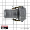 Pressure Washer Accessories | Honda QC-300-DCH 3 in. Aluminum Camlock Hose Shank Coupler image number 0