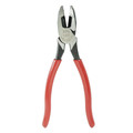 Pliers | Klein Tools HD2000-9NE Thicker-Dipped Handle Heavy-Duty Lineman’s Pliers image number 1
