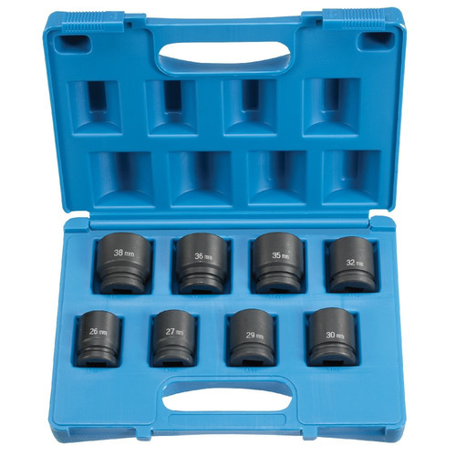 Sockets | Grey Pneumatic 8134M 3/4 in. Drive 8 Pc. Standard Impact Set image number 0