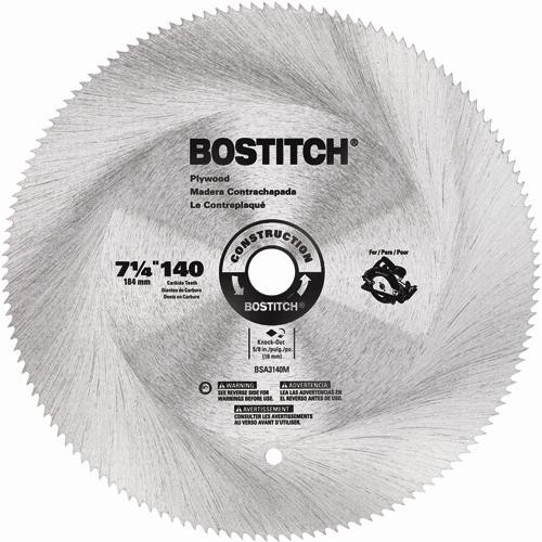 Circular Saw Accessories | Bostitch BSA3140M 7-1/4 in. 140 Tooth Hollow Ground Plywood Blade image number 0
