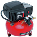 Portable Air Compressors | Factory Reconditioned Porter-Cable PCFP02003R 135 PSI 3.5 Gallon Oil-Free Pancake Compressor image number 3