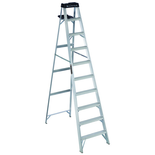 Step Ladders | Louisville AS3010 10 ft. Type IA Duty Rating 300 lbs. Load Capacity Aluminum Step Ladder image number 0
