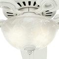 Ceiling Fans | Hunter 53362 56 in. Builder Great Room Snow White Ceiling Fan with Light image number 9