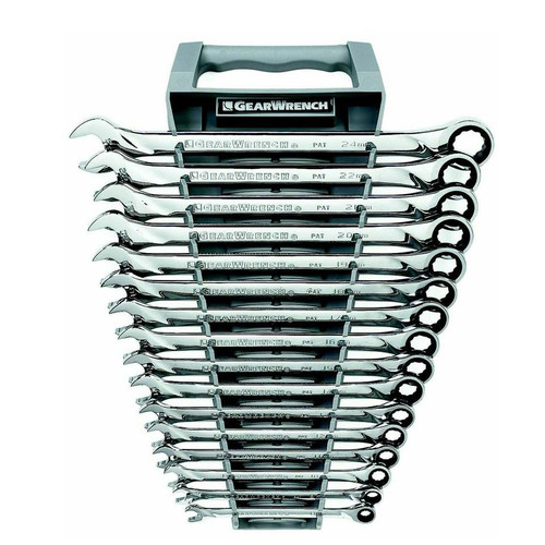 Ratcheting Wrenches | GearWrench 85099 16-Piece 12-Point Metric XL Combination Ratcheting Wrench Set image number 0