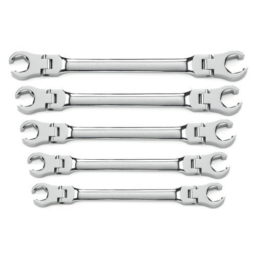 Flare Nut Wrenches | GearWrench 81910 5 pc. Flex Flare Nut Wrench Set - SAE image number 0