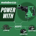 Rotary Hammers | Metabo HPT DH3628DAQ4M 36V MultiVolt Brushless SDS-Plus Lithium-Ion 1-1/8 in. Cordless Rotary Hammer with UVP (Tool Only) image number 2