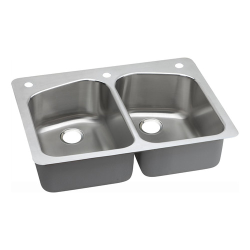 Fixtures | Elkay DPXSR233223 Dayton Premium Universal Mount 33 in. x 22 in. Single Basin Kitchen Sink (Stainless Steel) image number 0