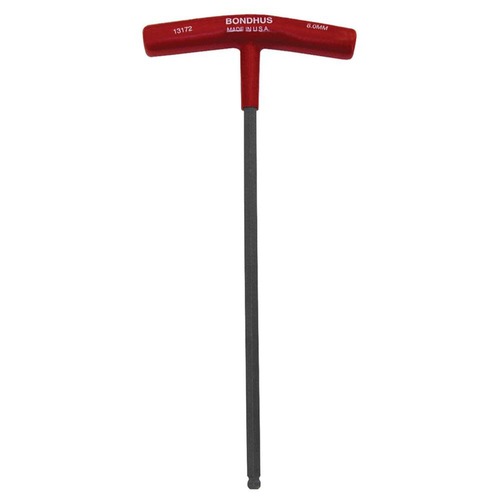 Wrenches | Bondhus 13160 Ball-Driver T-Handle Hex Wrench, 4mm image number 0