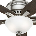 Ceiling Fans | Hunter 51082 42 in. Newsome Brushed Nickel Ceiling Fan with Light image number 4
