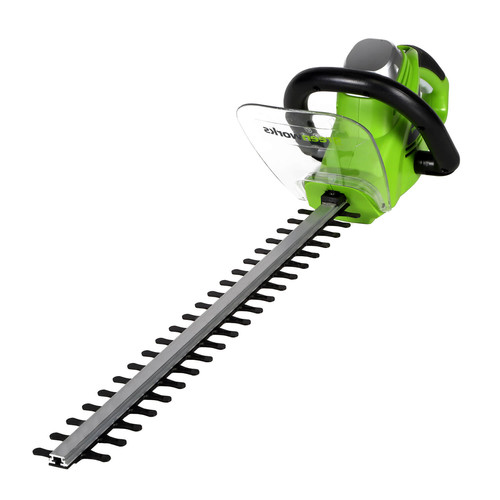 Hedge Trimmers | Greenworks 2200102 4 Amp 22 in. Electric Hedge Trimmer image number 0