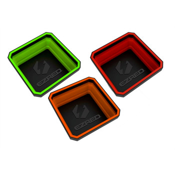  | EZ Red EZTRAY-CLR 3-Piece Collapsible Magnetic Parts Tray Set