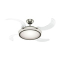 Ceiling Fans | Hunter 59085 48 in. Fanaway Brushed Chrome Ceiling Fan with Light and Remote image number 0