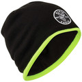Hats | Klein Tools 60391 Knit Beanie - One Size, Black/High Visibility Yellow image number 1