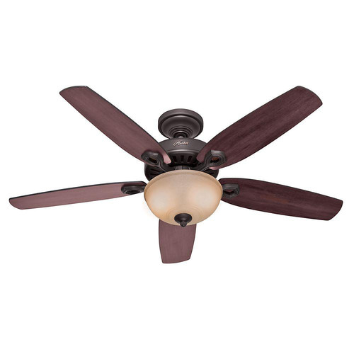 Ceiling Fans | Hunter 53091 52 in. New Bronze Ceiling Fan with Light (Open Box) image number 0