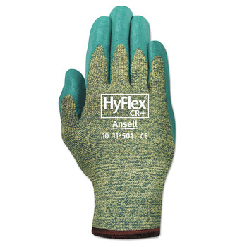  | AnsellPro 103366 Hyflex 501 Medium-Duty Kevlar/nitrile Gloves (Size 8/ Blue/green/ 12 Pairs)