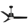 Ceiling Fans | Casablanca 59196 Piston 52 in. Matte Black Indoor/Outdoor Ceiling Fan with Light and Remote image number 0