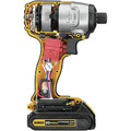 Impact Drivers | Dewalt DCF885C2 20V MAX Brushed Lithium-Ion 1/4 in. Cordless Impact Driver Kit with (2) 1.5 Ah Batteries image number 2