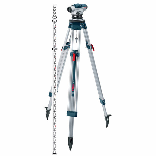 Levels | Bosch GOL32CK 32X Zoom Optical Level Kit with Tripod and Rod image number 0
