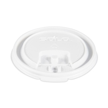  | SOLO LB3081-00007 Lift Back and Lock Tab Lids for 8 oz. Cups - White (100/Sleeve, 10 Sleeves/Carton)