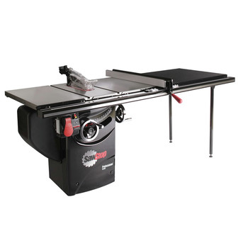  | SawStop 220V Single Phase 3 HP 13 Amp 10 in. Professional Cabinet Saw with 52 in. Professional Series T-Glide Fence System