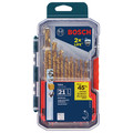 Bits and Bit Sets | Bosch TI21A 21-Piece Titanium-Coated Metal Drill Bit Set image number 1