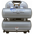 Portable Air Compressors | California Air Tools 4620AC 2 HP 4.6 Gallon Ultra Quiet and Oil-Free Aluminum Tank Twin Stack Air Compressor image number 1