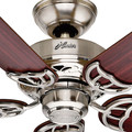 Ceiling Fans | Hunter 52066 42 in. Hudson Brushed Nickel Ceiling Fan image number 3