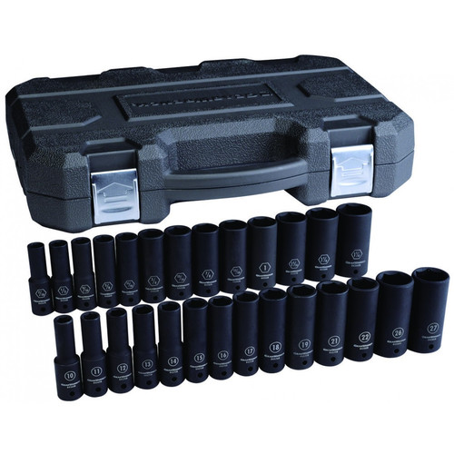 Socket Sets | GearWrench 84949N 27-Piece 1/2 in. Drive SAE/Metric Deep Master Set image number 0