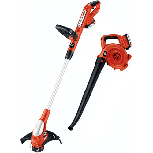 Outdoor Power Combo Kits | Factory Reconditioned Black & Decker LCC220R 20V MAX Cordless Lithium-Ion String Trimmer/Edger with Sweeper/Blower image number 0