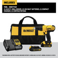Drill Drivers | Dewalt DCD771C2 20V MAX Brushed Lithium-Ion 1/2 in. Cordless Compact Drill Driver Kit with 2 Batteries (1.3 Ah) image number 1