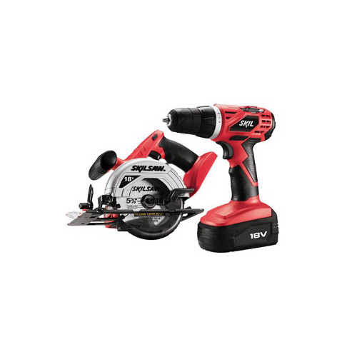 Combo Kits | Factory Reconditioned SKILSAW 2860-10-RT 18V Cordless 3/8 in. Drill Driver and SKILSAW Combo Kit image number 0